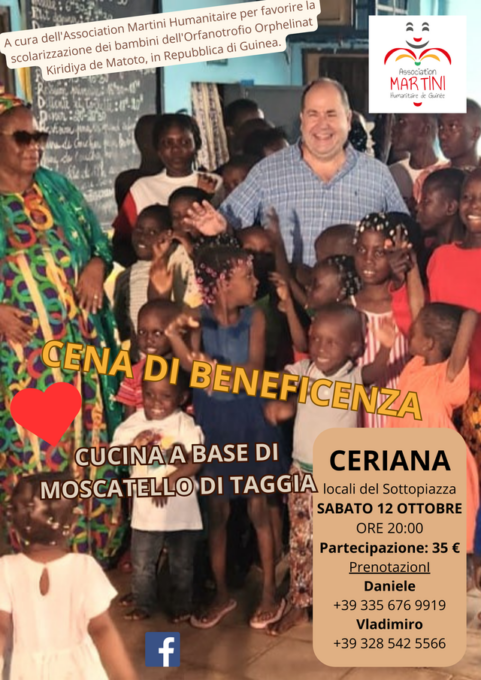 Ultimi giorni prima della cena benefica a tema Moscatello di Taggia
