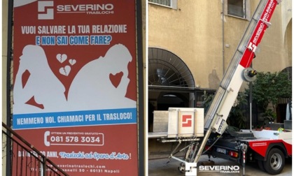 Severino Traslochi di Napoli sulle orme di Taffo: "Vuoi salvare la tua relazione e non sai come fare? Nemmeno noi, ma chiamaci per il trasloco"