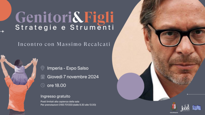 Genitori&figli: Massimo Recalcati a Imperia per un evento sulla genitorialità
