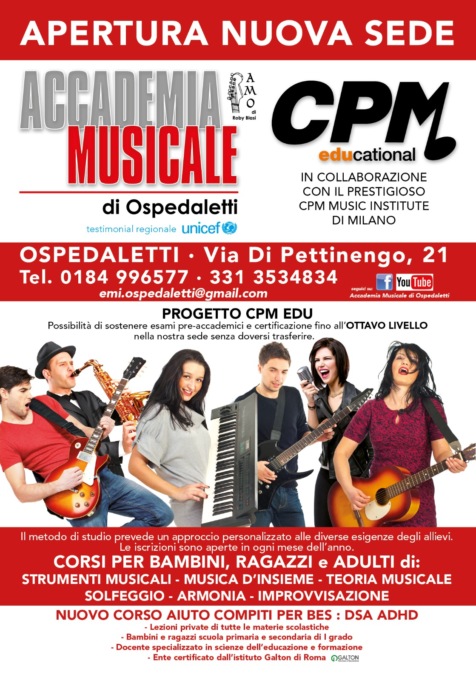 Nuova sede per l’Accademia Musicale di Ospedaletti