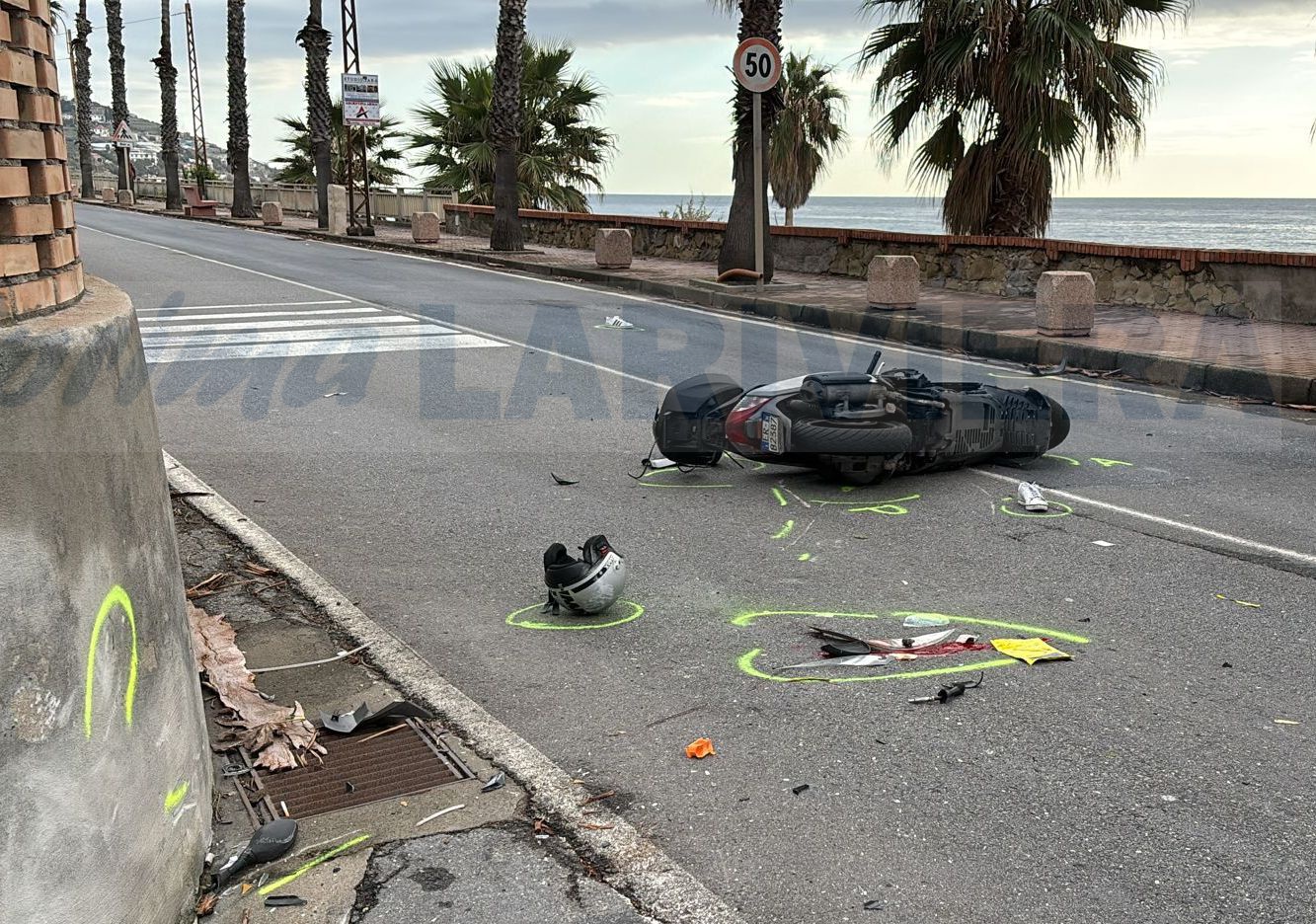 schianto incidente autom oto scooter corso mazzini sanremo 25 novembre 2024 3