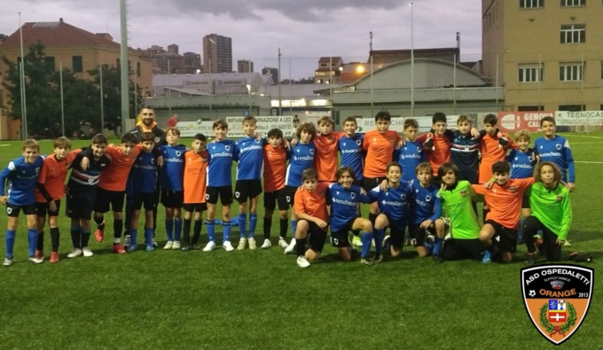 Amichevole tra ragazzi dell’Ospedaletti e della Sampdoria