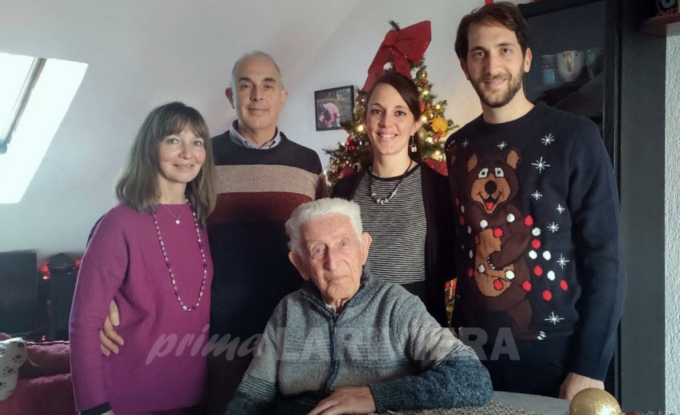 Vallecrosia festeggia i 100 anni di Natalino Venturini