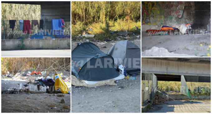 I migranti tagliano la rete che impedisce l’accesso al Roya e costruiscono una nuova tendopoli