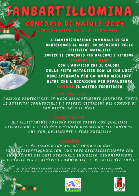 San Bart’Ilumina: il concorso di Natale