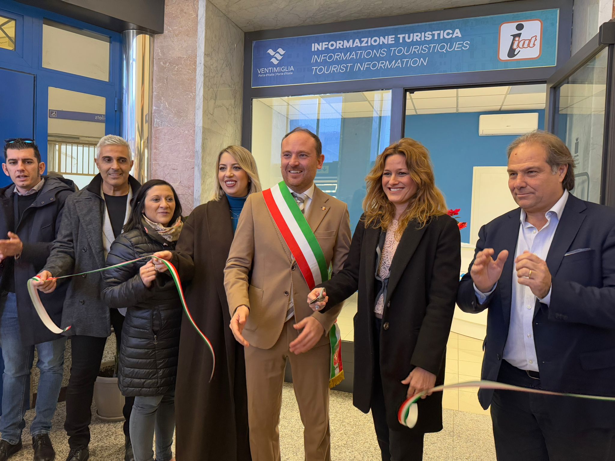 inauguraziione ufficio iat ventimiglia stazione ferroviaria 9 dicembre 2024