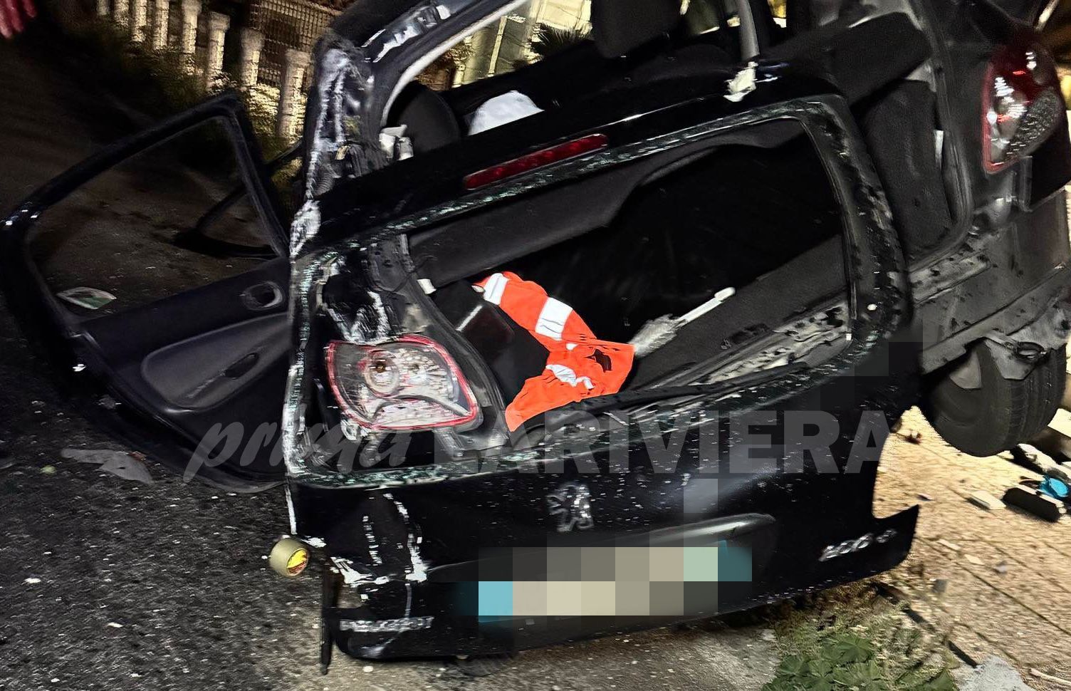 incidente peugeot 206 albanese ventimiglia corso limone piemonte