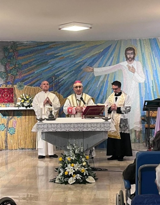 Visita del Vescovo Borghetti alla RSA Montale