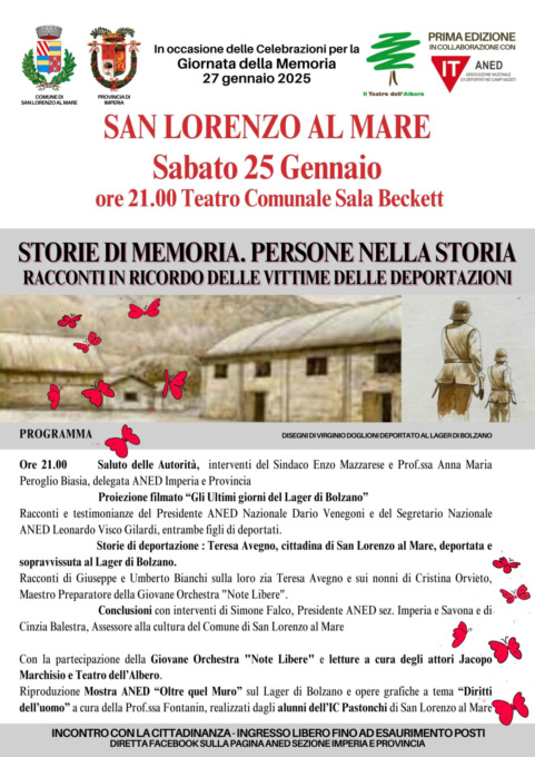 San Lorenzo al Mare onora La Giornata della Memoria