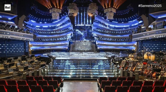 Festival di Sanremo: ecco il palco dell’edizione 2025