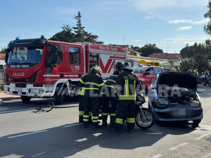 Scooterista ferito nello scontro con un’auto a Vallecrosia