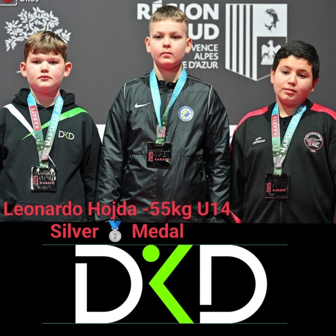 Open di Marsiglia gara WKF, argento per Leonardo Hojda