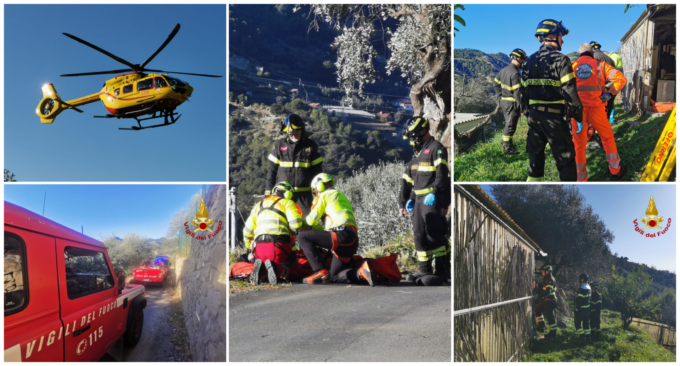 Incidente in campagna: 75enne in codice rosso