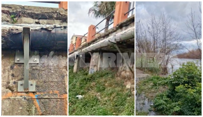 La fogna perde liquami alla foce del fiume Roya: video denuncia a Ventimiglia