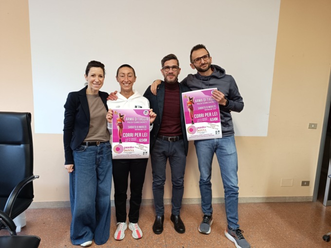 L’8 marzo a Taggia  l’evento benefico “Corri per lei”