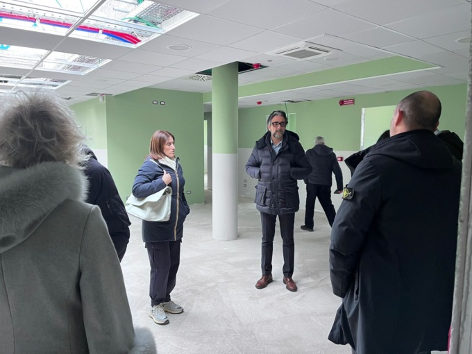 Casa di comunità a Taggia, sopralluogo in cantiere