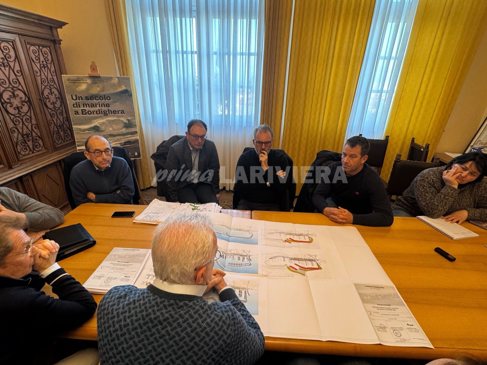 nuovo porto bordighera illustrazione progetto commissione consiliare febbraio 2025