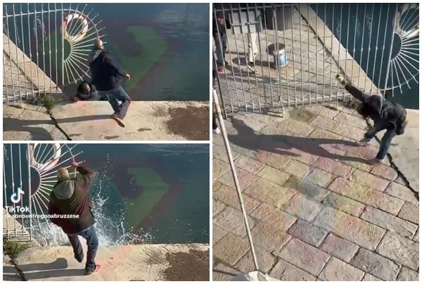 Uomo scaraventato in mare al Porto Vecchio di Sanremo. Il video della rissa in banchina