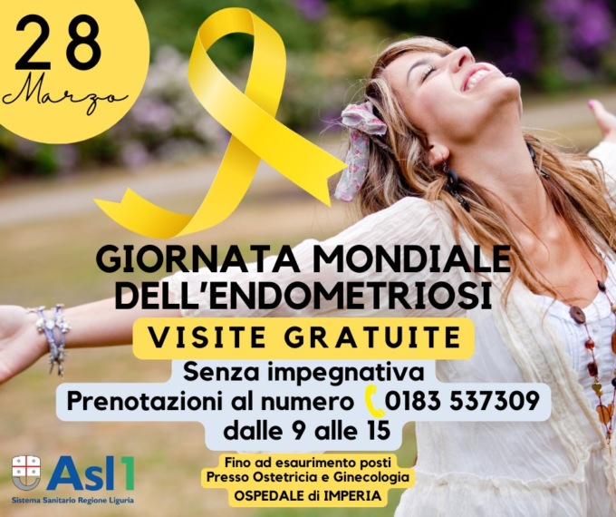 Iniziative dell’Asl nella Giornata Mondiale dell’Endometriosi