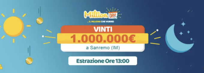 MillionDAY: a Sanremo venduto bilglietto vincente da 1 milione di euro