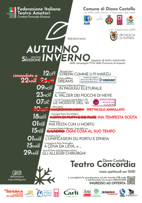 Prosegue la stagione teatrale Fita al Teatro Concordia