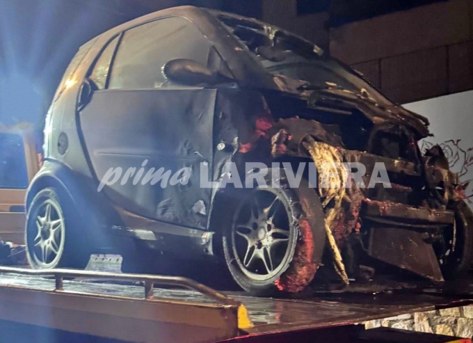 Auto prende fuoco in un garage di San Biagio della Cima