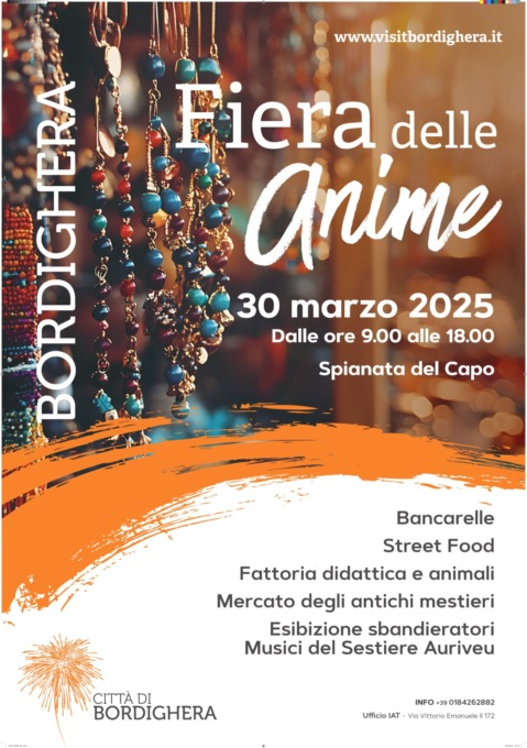 Domenica 30 marzo a Bordighera torna la tradizionale Fiera delle Anime