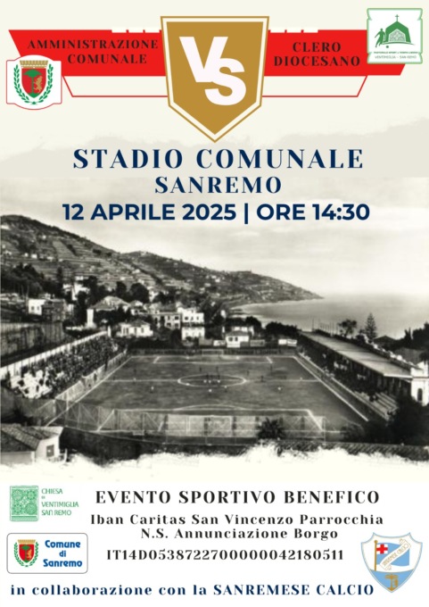 Beneficenza: sabato partita tra amministrazione comunale e Diocesi