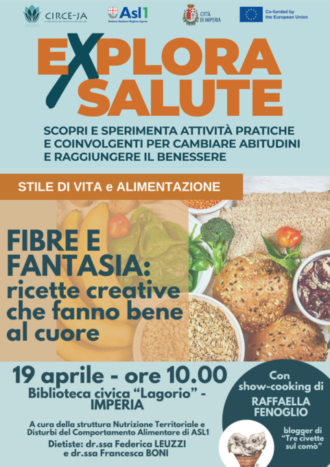 Sabato 19 aprile appuntamento alla “Lagorio” con le fibre alimentari