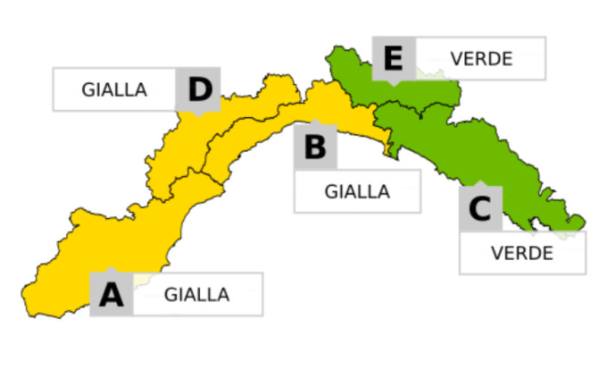 Meteo: scatta l’allerta gialla per temporali