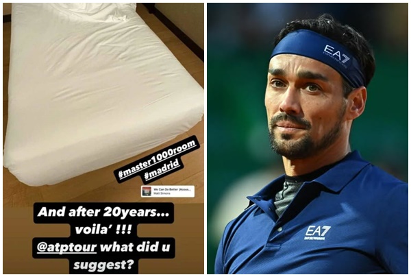 Il lettino a una piazza di Madrid che ha fatto arrabbiare Fabio Fognini
