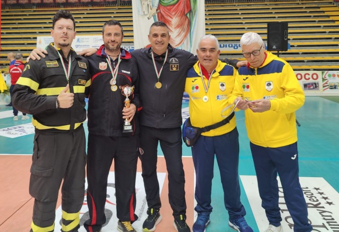 Vigile del fuoco imperiese sul podio del Memorial Marcosano di tennistavolo