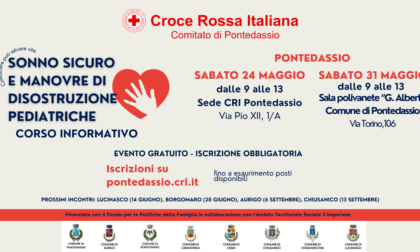 Corso di disostruzione pediatrica e sonno sicuro alla CRI