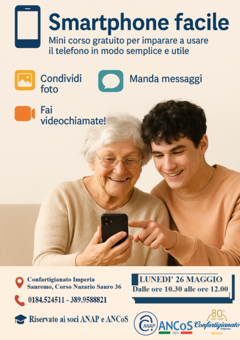 Smartphone: Confartigianato organizza un corso per usarli al meglio
