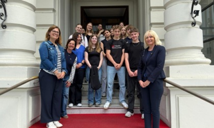 Studenti di Baden-Baden in visita a Palazzo Bellevue