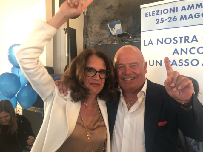 Tonino Bissolotti (Noi Moderati) esulta per il record di Ilaria Cavo, la più votata tra tutti i candidati a Genova