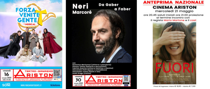 Teatro Ariston, a maggio in scena il musical Forza Venite Gente