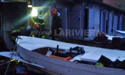 In fiamme una della "casette" sulla spiaggia di Baia Benjamin a Ventimiglia