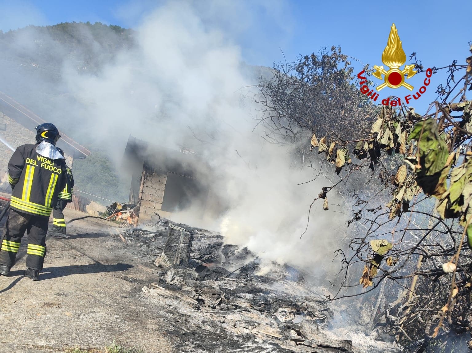 incendio serre sealza ventimiglia