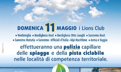 Maxi pulizia delle spiagge domenica con i Lions