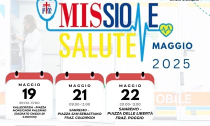 Missione Salute arriva a Sanremo, oggi ambulatorio mobile a Poggio