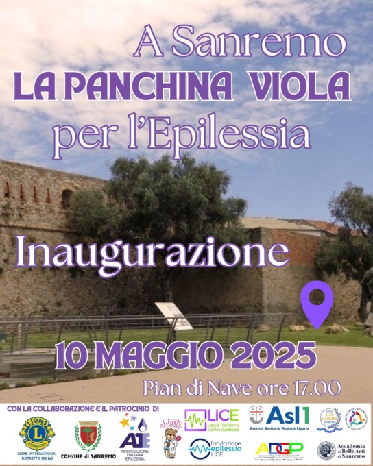Inaugura la Panchina Viola: un simbolo per sensibilizzare sull’epilessia