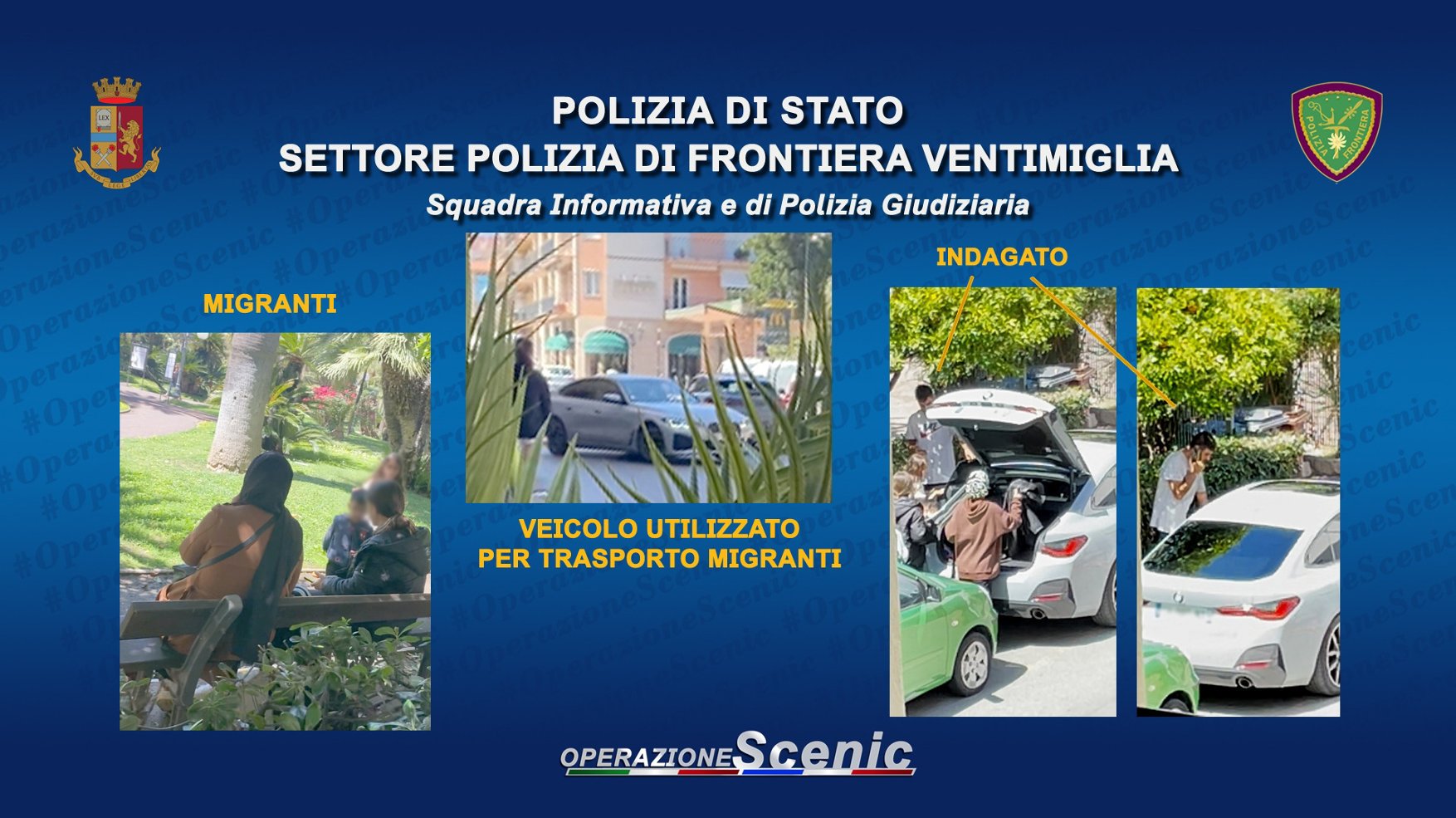 operazione scenic migranti polizia di frontiera ventimiglia slide immigrazione 23 maggio 2025_11