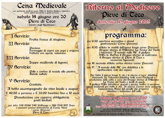 A Pieve di Teco si ritorna al Medioevo