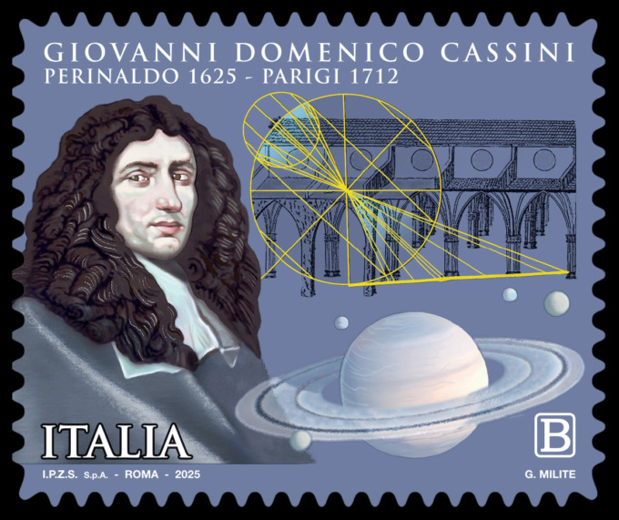 Un francobollo dedicato a Giovanni Domenico Cassini