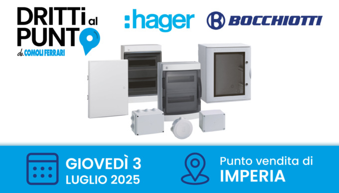 Sei un impiantista? Partecipa a “Dritti al Punto” con Hager Bocchiotti