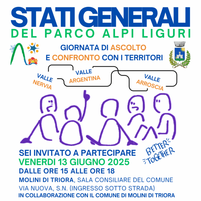 Gli Stati Generali del  Parco Naturale Alpi Liguri incontrano i  territori delle vallate