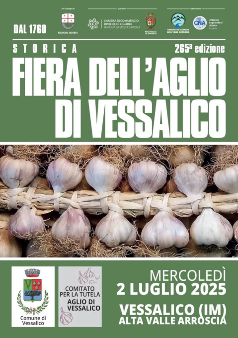 Cna Imperia protagonista alla Storica Fiera dell’Aglio di Vessalico