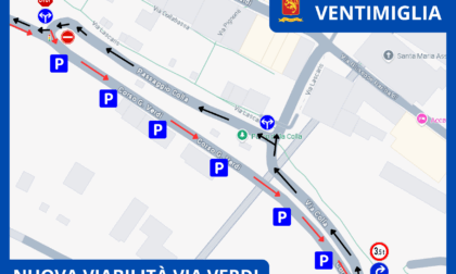 Ventimiglia: cambia la viabilità in via Verdi