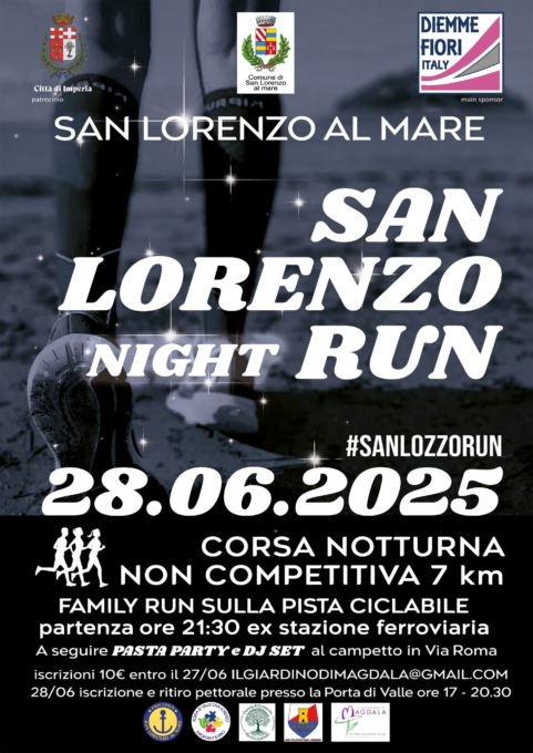 Sabato la seconda edizione della “San Lorenzo Night Run”